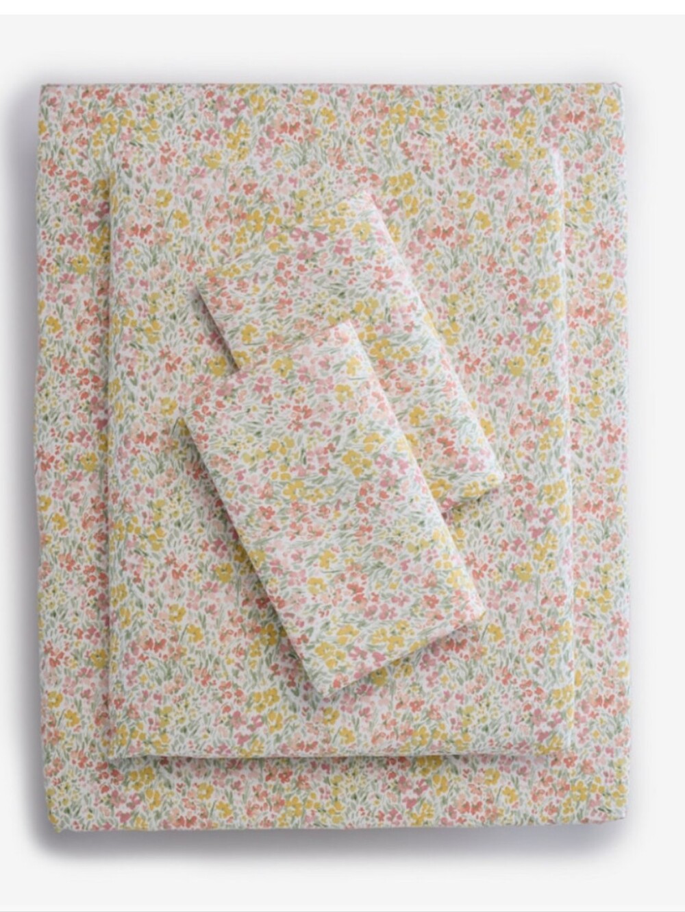 Charter Club Ditsy Floral Full Sheet Set 550 TC 100%Cotton